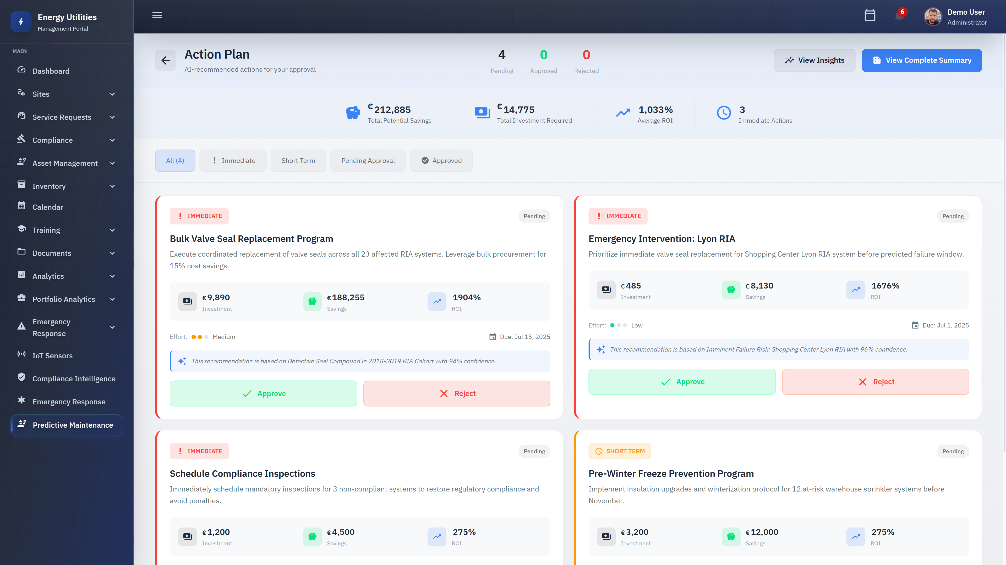 Action Plan with ROI Analysis